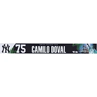 Camilo Doval New York Yankees Player-Issued #75 Nameplate from 2026 MLB Spring Training