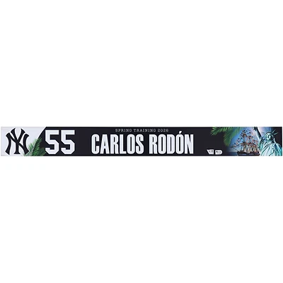 Carlos Rodón New York Yankees Player-Issued #55 Nameplate from 2026 MLB Spring Training