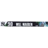 Will Warren New York Yankees Player-Issued #98 Nameplate from 2026 MLB Spring Training