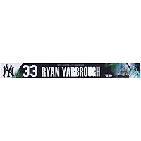 Ryan Yarbrough New York Yankees Player-Issued #33 Nameplate from 2026 MLB Spring Training
