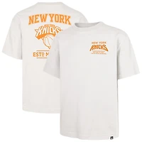 Men's '47  Cream New York Knicks Foundation T-Shirt