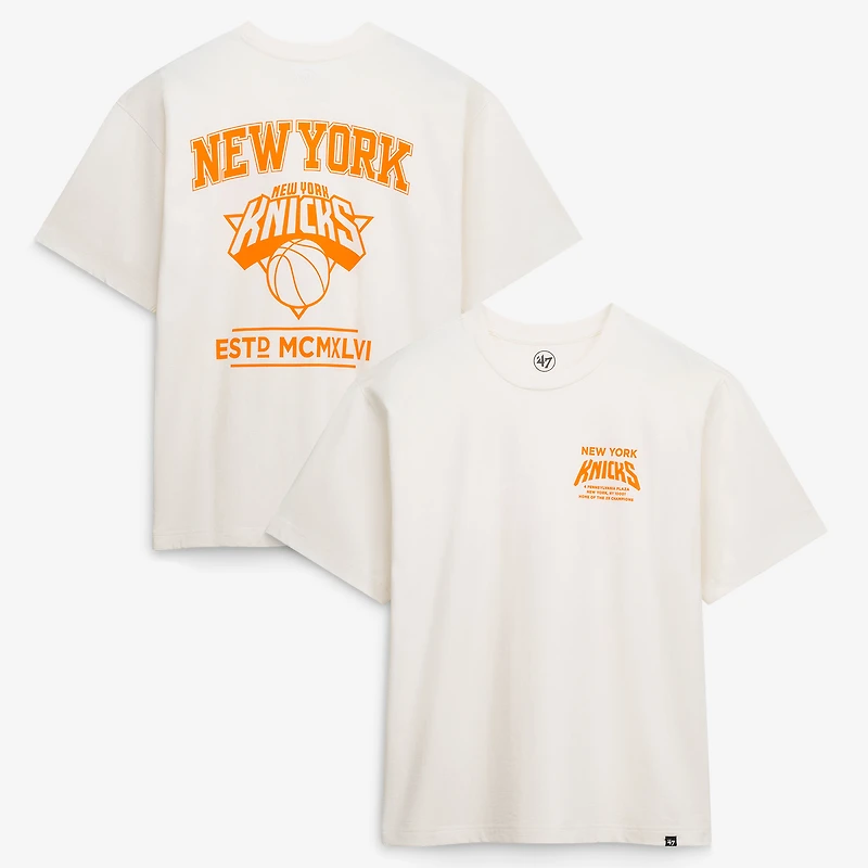 Men's '47  Cream New York Knicks Foundation T-Shirt
