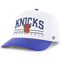 Men's '47  White/Blue New York Knicks Roscoe Hitch Adjustable Hat