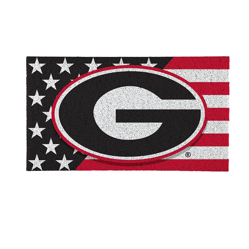 Georgia Bulldogs 16" x 28" Stars & Stripes Patriotic Turf Mat