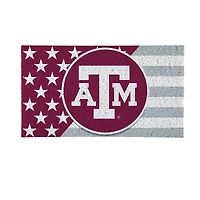 Texas A&M Aggies 16" x 28" Stars & Stripes Patriotic Turf Mat