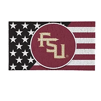 Florida State Seminoles 16" x 28" Stars & Stripes Patriotic Turf Mat