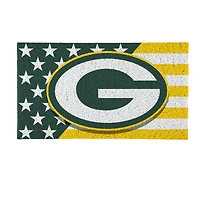 Green Bay Packers 16" x 28" Stars & Stripes Patriotic Turf Mat