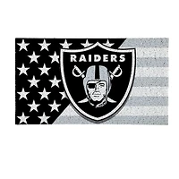 Las Vegas Raiders 16" x 28" Stars & Stripes Patriotic Turf Mat