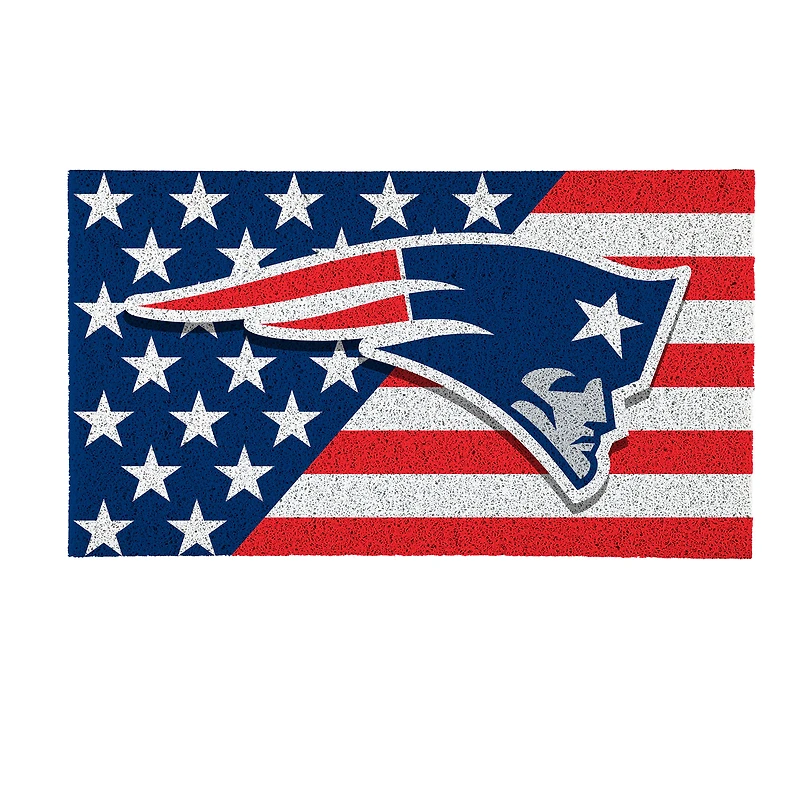 New England Patriots 16" x 28" Stars & Stripes Patriotic Turf Mat