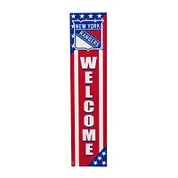 New York Rangers 46" x 11" Stars & Stripes Patriotic Porch Leaner Wood Sign