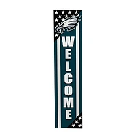 Philadelphia Eagles 46" x 11" Stars & Stripes Patriotic Porch Leaner Wood Sign