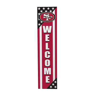 San Francisco 49ers 46" x 11" Stars & Stripes Patriotic Porch Leaner Wood Sign