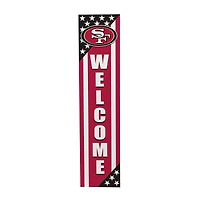 San Francisco 49ers 46" x 11" Stars & Stripes Patriotic Porch Leaner Wood Sign