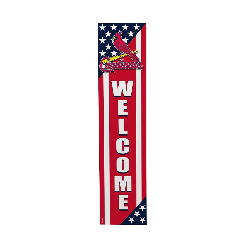 St. Louis Cardinals 46" x 11" Stars & Stripes Patriotic Porch Leaner Wood Sign