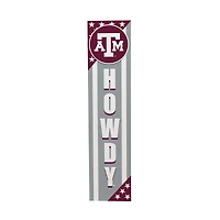 Texas A&M Aggies 46" x 11" Stars & Stripes Patriotic Porch Leaner Wood Sign