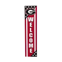 Georgia Bulldogs 46" x 11" Stars & Stripes Patriotic Porch Leaner Wood Sign