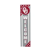 Oklahoma Sooners 46" x 11" Stars & Stripes Patriotic Porch Leaner Wood Sign