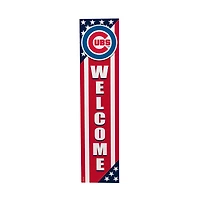Chicago Cubs 46" x 11" Stars & Stripes Patriotic Porch Leaner Wood Sign