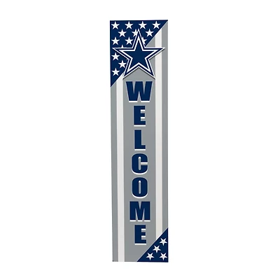 Dallas Cowboys 46" x 11" Stars & Stripes Patriotic Porch Leaner Wood Sign