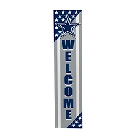 Dallas Cowboys 46" x 11" Stars & Stripes Patriotic Porch Leaner Wood Sign