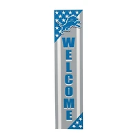 Detroit Lions 46" x 11" Stars & Stripes Patriotic Porch Leaner Wood Sign