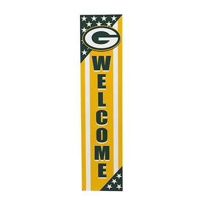 Green Bay Packers 46" x 11" Stars & Stripes Patriotic Porch Leaner Wood Sign