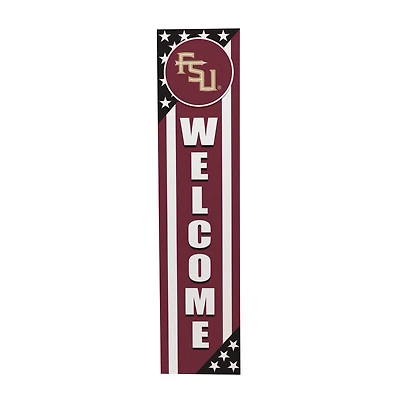 Florida State Seminoles 46" x 11" Stars & Stripes Patriotic Porch Leaner Wood Sign