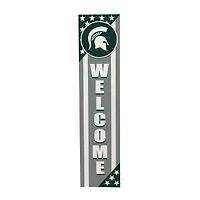 Michigan State Spartans 46" x 11" Stars & Stripes Patriotic Porch Leaner Wood Sign