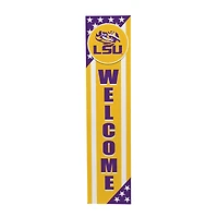 LSU Tigers 46" x 11" Stars & Stripes Patriotic Porch Leaner Wood Sign