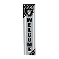 Las Vegas Raiders 46" x 11" Stars & Stripes Patriotic Porch Leaner Wood Sign