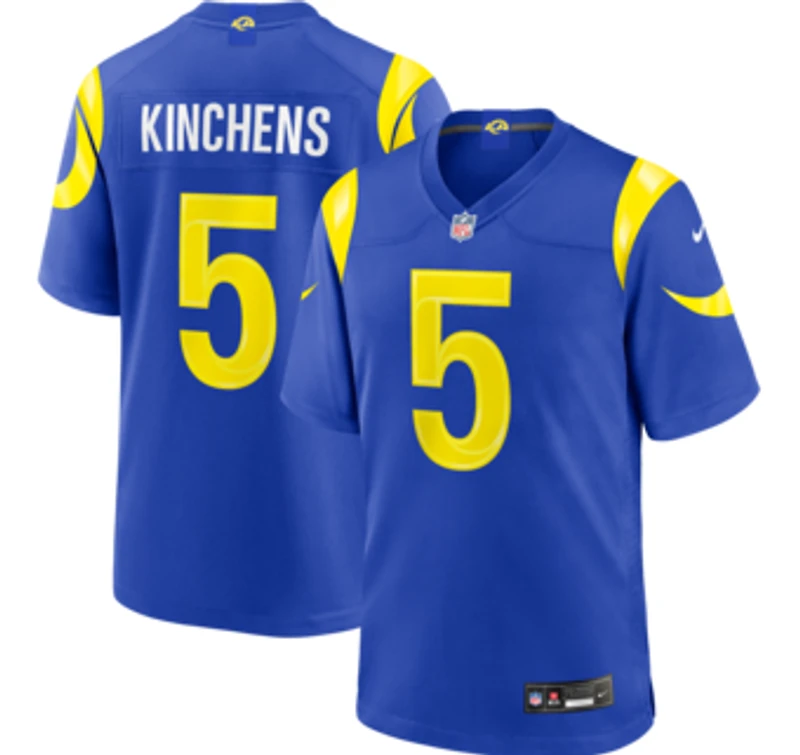 Men's Nike Kamren Kinchens Royal Los Angeles Rams Team Game Jersey