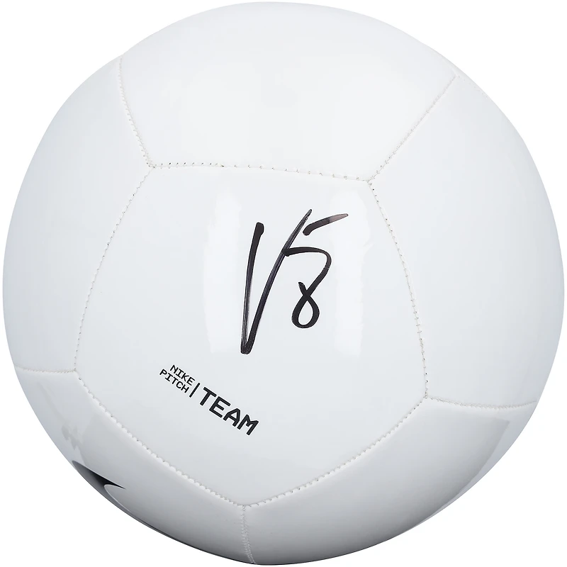 Vitinha Paris Saint-Germain Autographed White Nike Soccer Ball