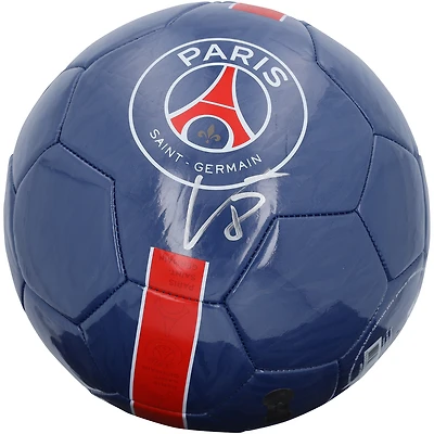 Vitinha Paris Saint-Germain Autographed Blue Soccer Ball
