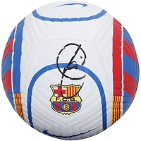 Xavi Barcelona Autographed White, Blue & Red Soccer Ball