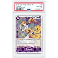 O-Nami 2025 One Piece PRB02 Sparkle Foil #002 PSA Authenticated 10 Card