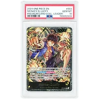 Monkey D. Luffy 2024 One Piece Premium Card Collection Leader #003 PSA Authenticated 10 Card