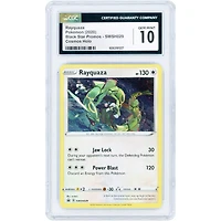 Rayquaza 2020 Pokemon Sword & Shield Black Star Promo Cosmos Holo #SWSH029 CGC Authenticated 10 Card