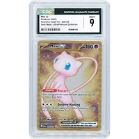 Mew EX 2023 Pokemon 151 Double Rare Metal Card #205 CGC Authenticated 9 Card