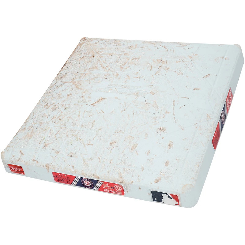 Washington Nationals Game-Used First Base vs. Atlanta Braves on April 20, 2026 - Innings 1-3