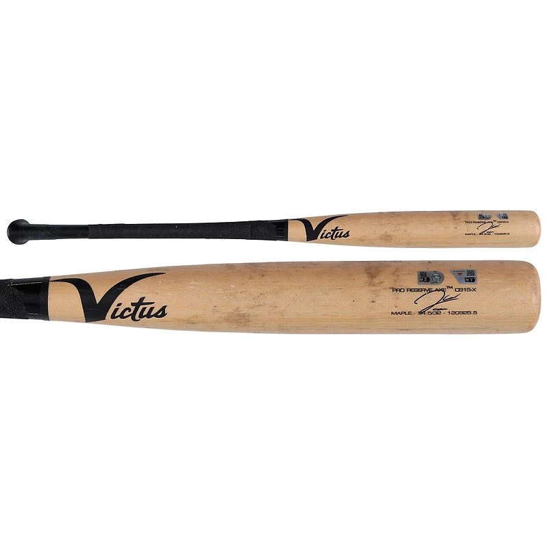 James Wood Washington Nationals Game-Used Tan Victus Broken Bat vs. Pittsburgh Pirates on April 15, 2026