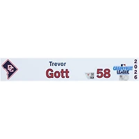 Trevor Gott Washington Nationals Player-Issued #58 Nameplate from 2026 MLB Spring Training