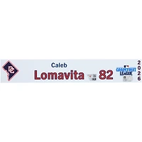 Caleb Lomavita Washington Nationals Player-Issued #82 Nameplate from 2026 MLB Spring Training