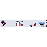 Daylen Lile Washington Nationals Player-Issued #4 Nameplate from 2026 MLB Spring Training