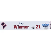 Joey Wiemer Washington Nationals Player-Issued #21 Nameplate from 2026 MLB Spring Training