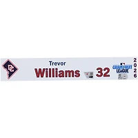 Trevor Williams Washington Nationals Player-Issued #32 Nameplate from 2026 MLB Spring Training