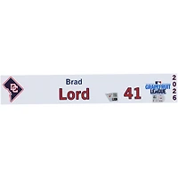 Brad Lord Washington Nationals Player-Issued #41 Nameplate from 2026 MLB Spring Training