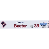 Clayton Beeter Washington Nationals Player-Issued #39 Nameplate from 2026 MLB Spring Training