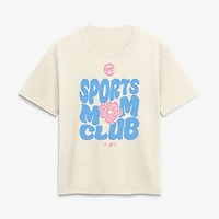 Women's Cream Chicago Cubs Sports Mom Club T-Shirt