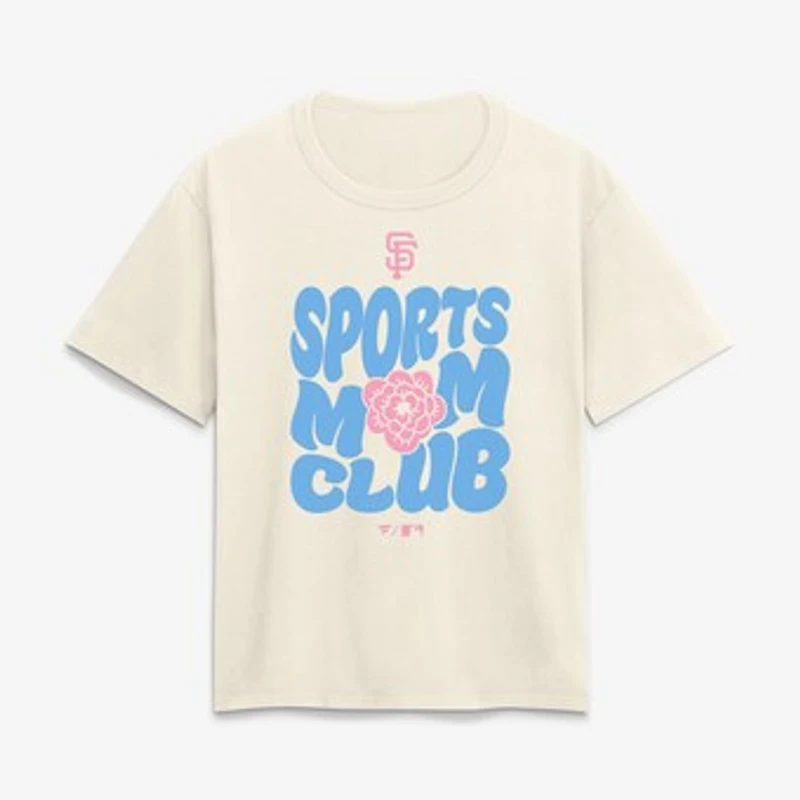 Women's Cream San Francisco Giants Sports Mom Club T-Shirt