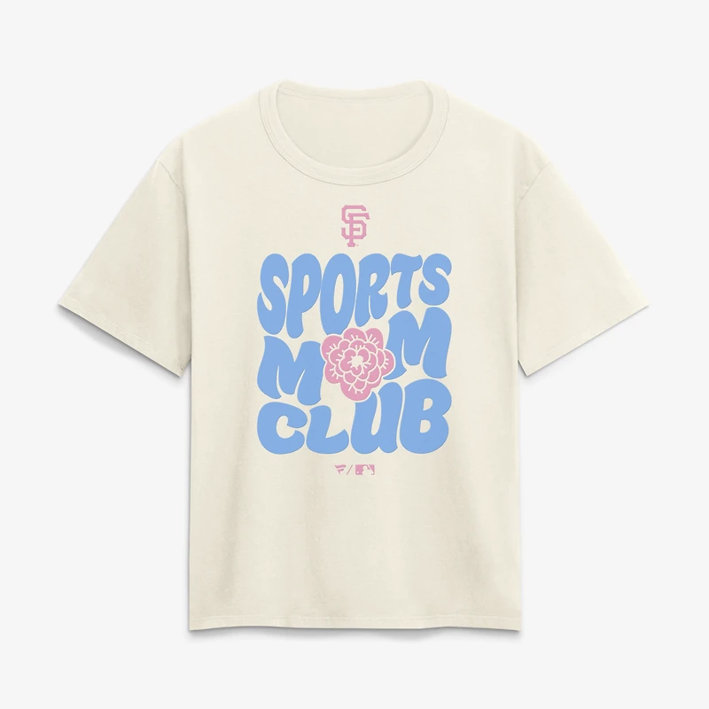 Women's Cream San Francisco Giants Sports Mom Club T-Shirt